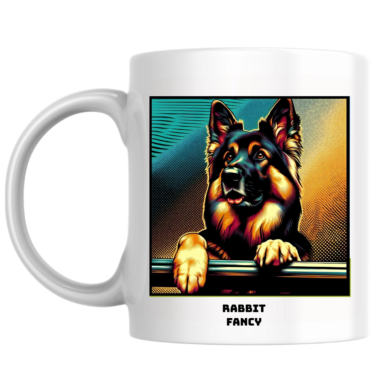 Rabbit Fancy the Magnificent: Pop Art Coffee Mug