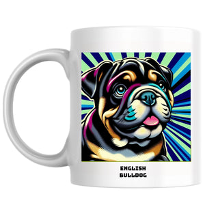 English Bulldog the Magnificent: Pop Art Coffee Mug