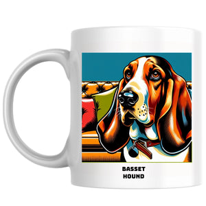 Basset Hound the Magnificent: Pop Art Coffee Mug