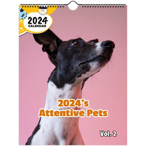 2024's Attentive Pets Volume Two: 2024 Wall Calendar (Published)