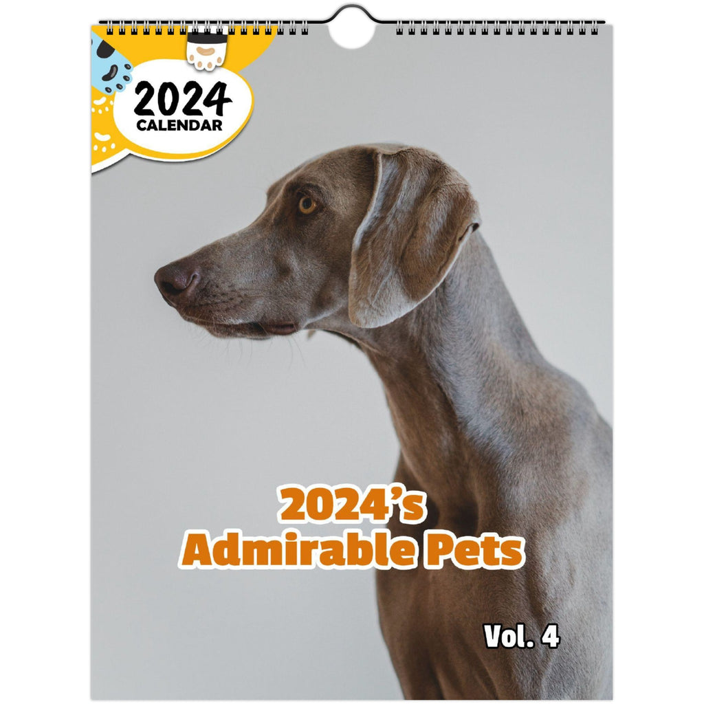 2024's Admirable Pets Volume Four: 2024 Wall Calendar (Published)