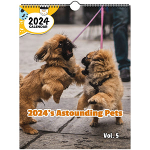 2024's Astounding Pets Volume Five: 2024 Wall Calendar (Published)