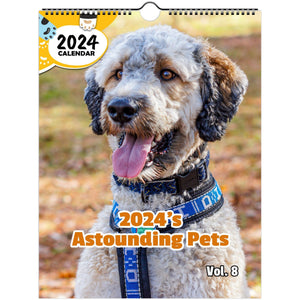 2024's Astounding Pets Volume Eight: 2024 Wall Calendar (Published)