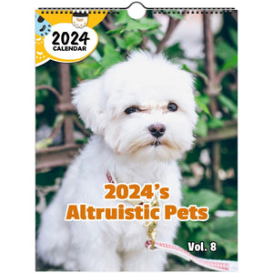 2024's Altruistic Pets Volume Eight: 2024 Wall Calendar (Published)