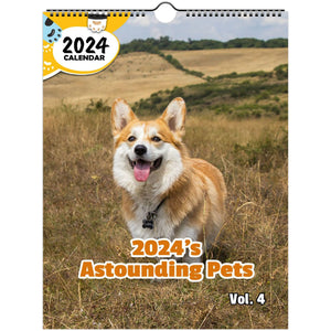 2024's Astounding Pets Volume Four: 2024 Wall Calendar (Published)