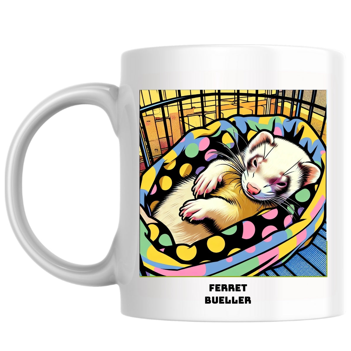 Ferret Bueller the Magnificent: Pop Art Coffee Mug