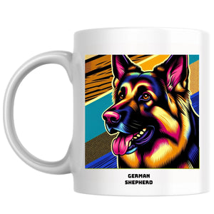 German Shepherd the Magnificent: Pop Art Coffee Mug