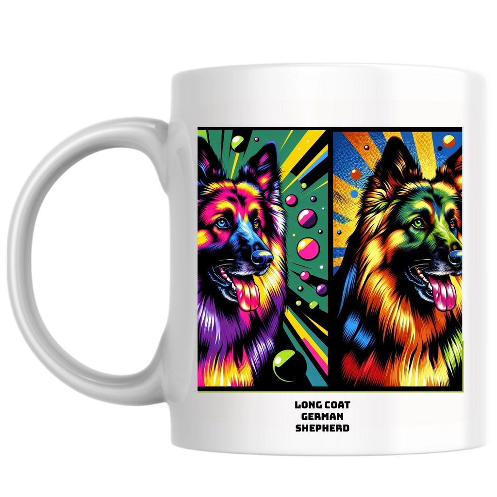 long coat German Shepherd the Magnificent: Pop Art Coffee Mug