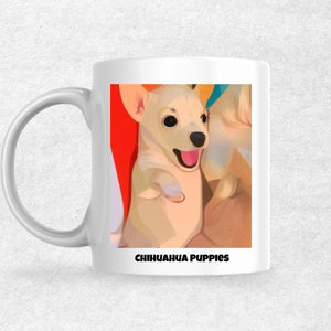 Chihuahua Puppies the Magnificent: Pop Art Coffee Mug