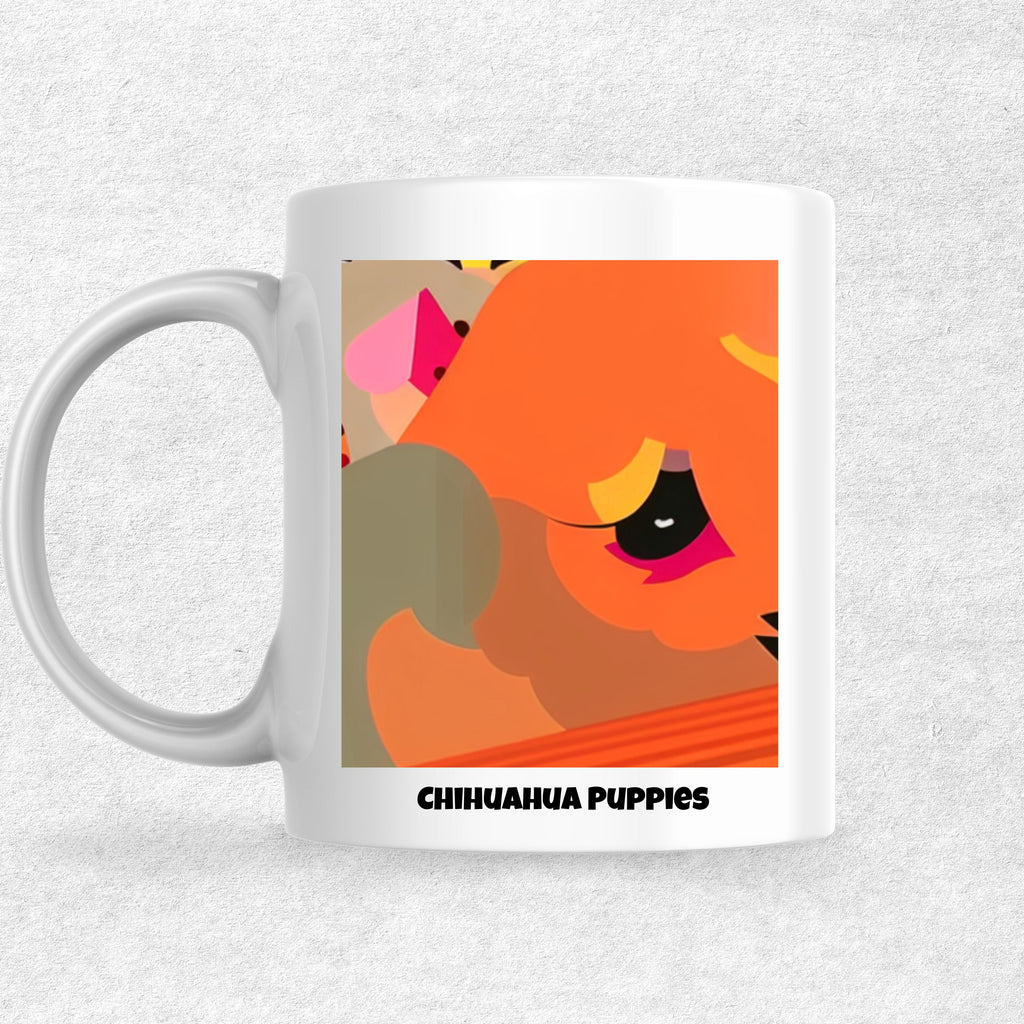 Chihuahua Puppies the Magnificent: Pop Art Coffee Mug