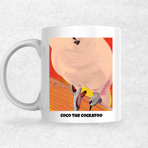 Coco the Cockatoo the Magnificent: Pop Art Coffee Mug