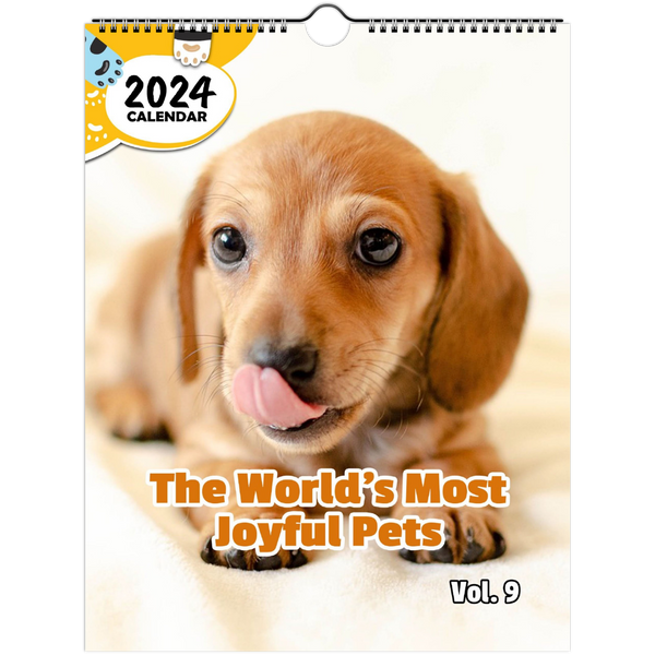 The World's Most Joyful Pets Volume Nine 2024 Wall Calendar (PreOrde