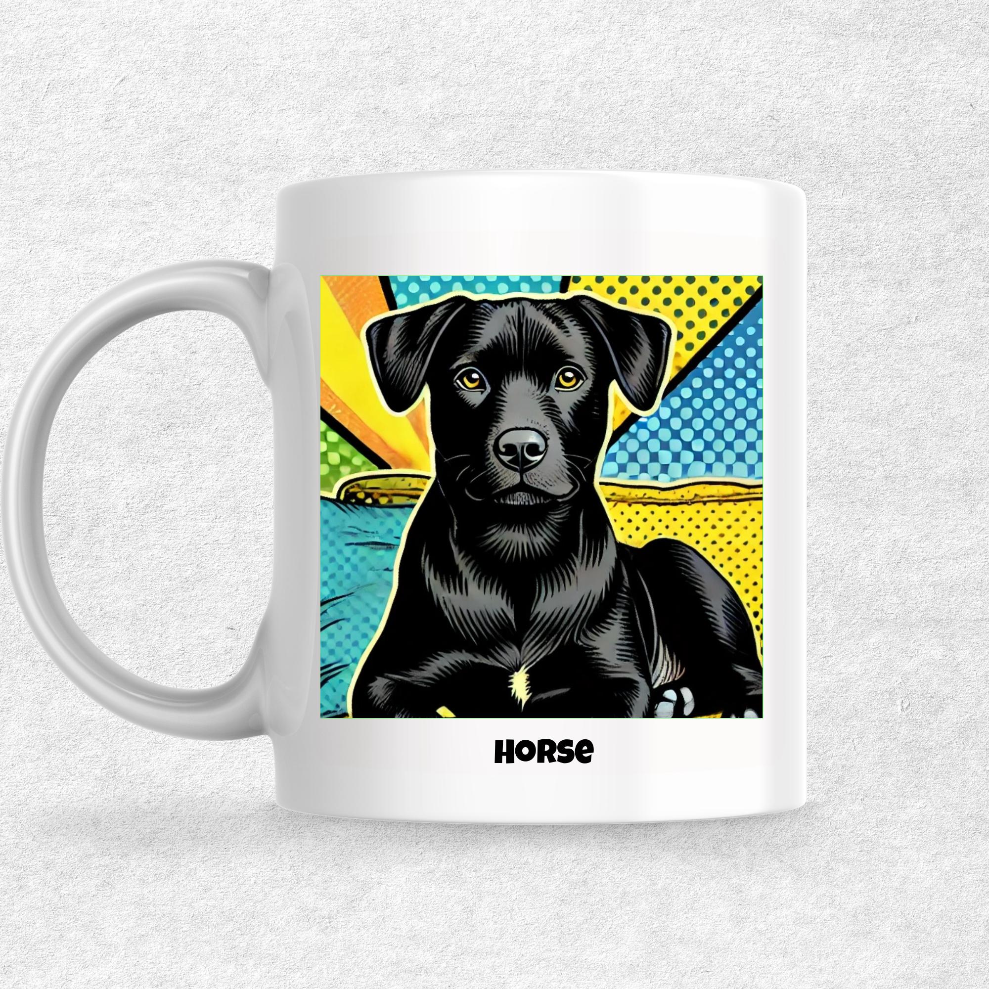 Horse the Magnificent: Pop Art Coffee Mug