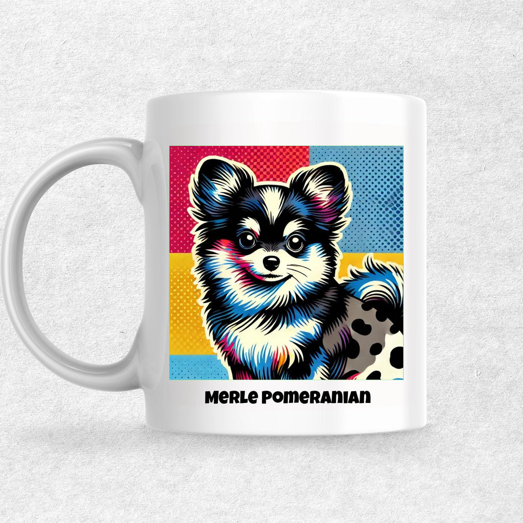 Merle Pomeranian the Magnificent: Pop Art Coffee Mug