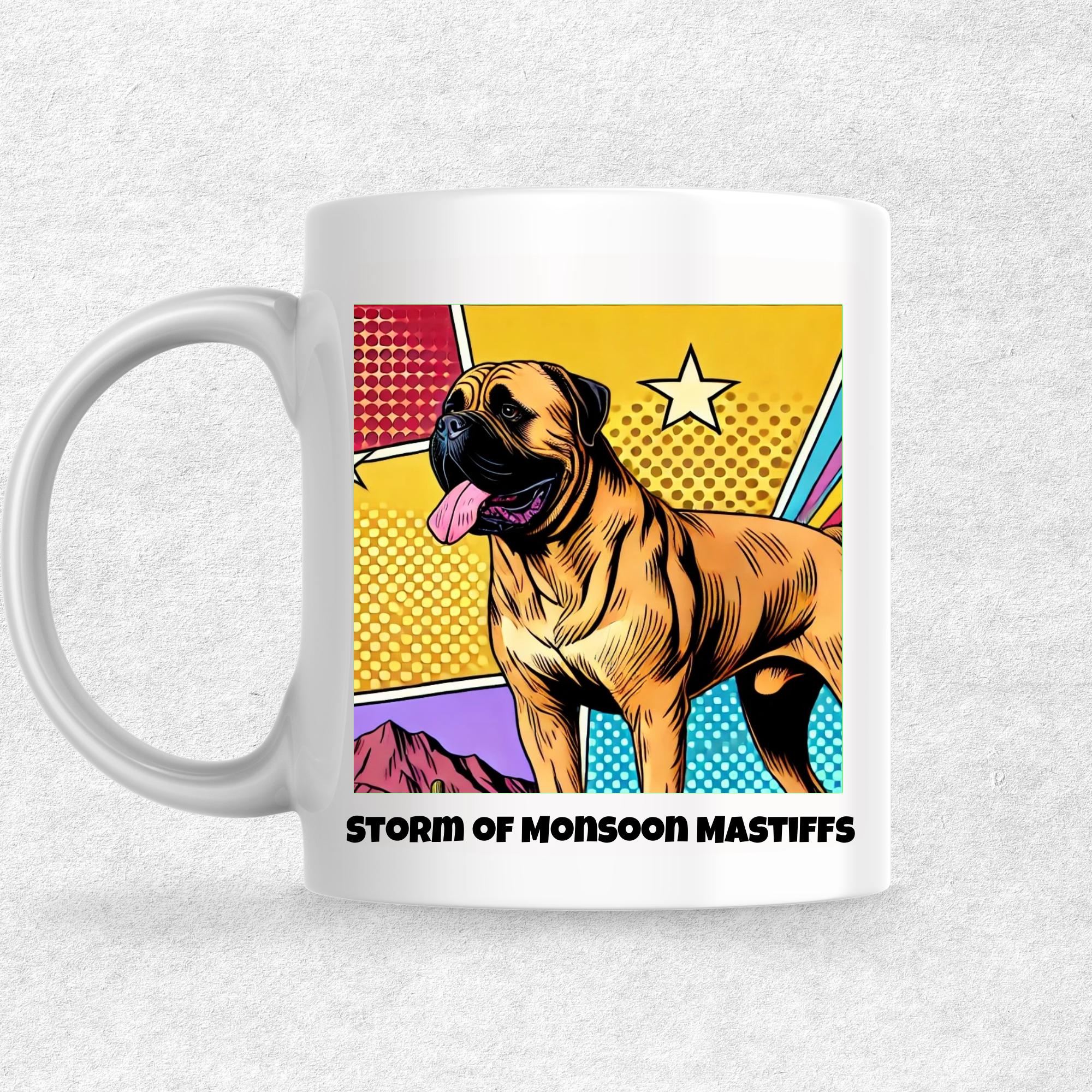 Storm of Monsoon Mastiffs the Magnificent: Pop Art Coffee Mug