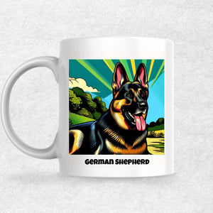 German Shepherd the Magnificent: Pop Art Coffee Mug