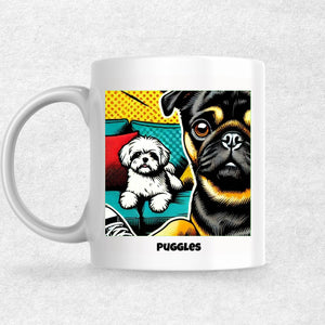 Puggles the Magnificent: Pop Art Coffee Mug