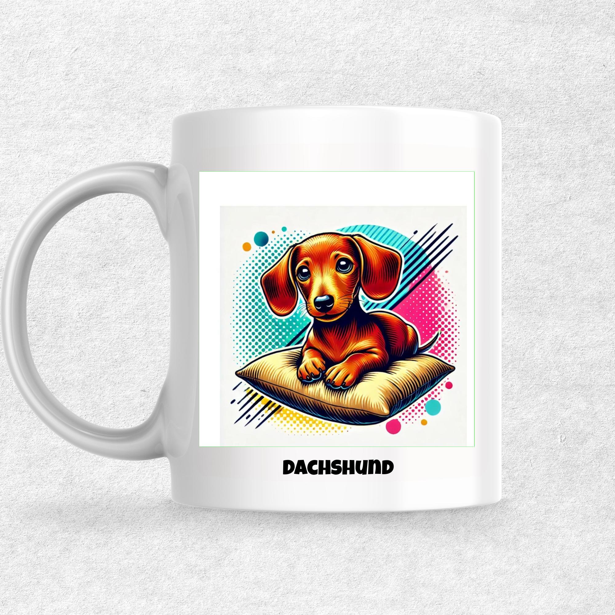 Dachshund the Magnificent: Pop Art Coffee Mug