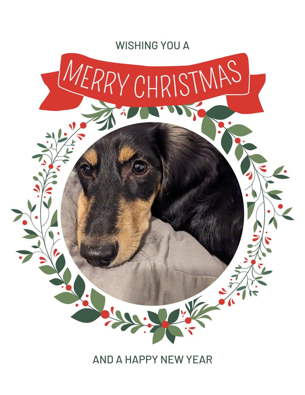 Puff The Magic Dachshund Christmas Greeting Cards