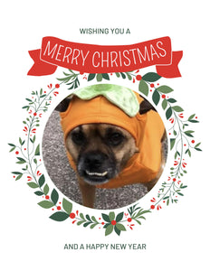 Pugsley Christmas Greeting Cards